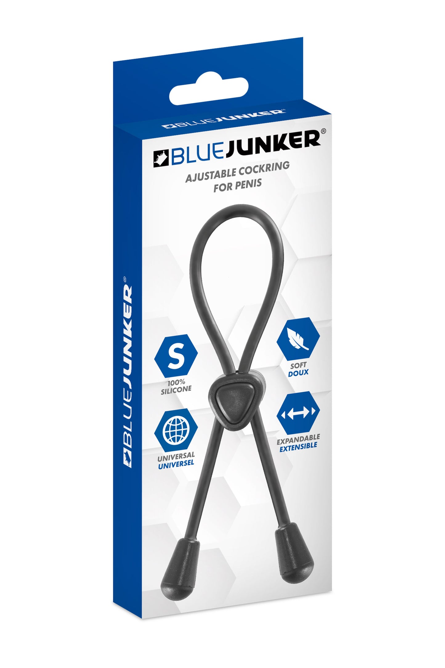 Cockring Ajustable à Boucle – Blue Junker